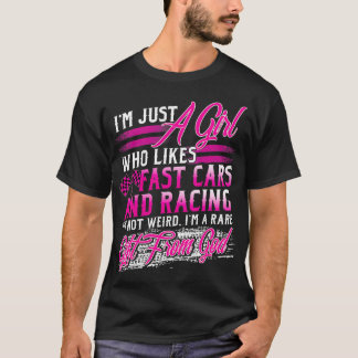 Camiseta Chica De Carreras A Quien Le Gustan Los Coches Ráp