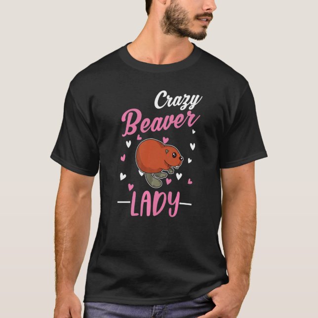 Camiseta Chica de castor loco Lady Beaver (Anverso)