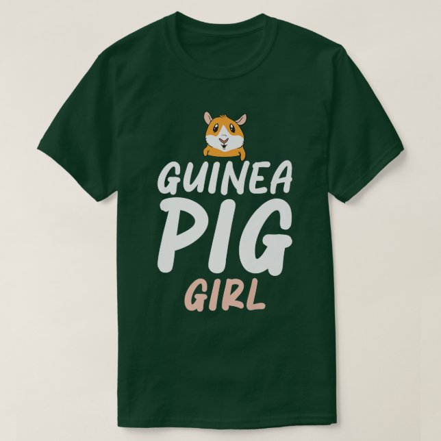 Camiseta Chica de cerdo guineano Cute Guinea Prima 2154 (Diseño del anverso)