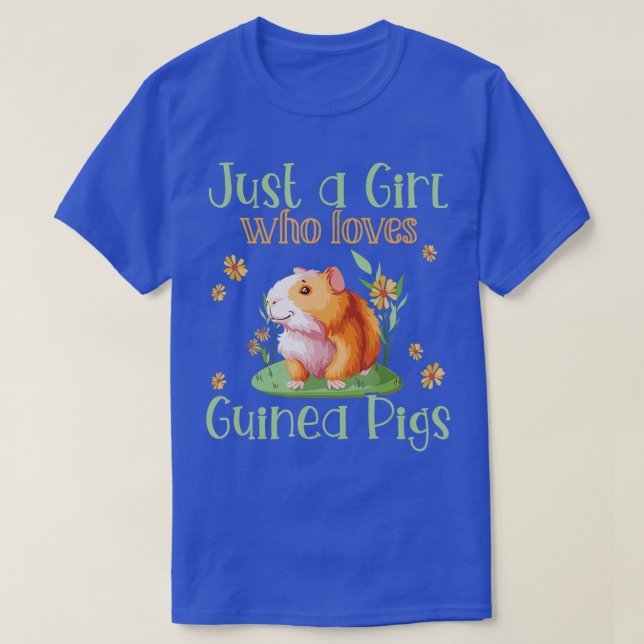 Camiseta Chica de cerdo guineano divertida amante del cerdo (Diseño del anverso)