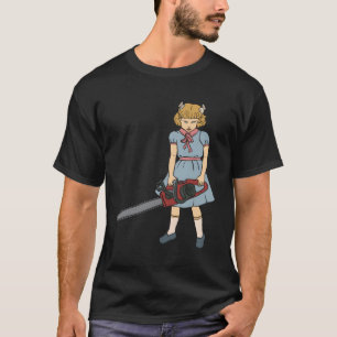 Camiseta Chica de Chainsaw Clementine Punk Gótico Horror