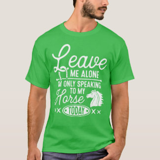 Camiseta Chica de chica de caballos dice caballo