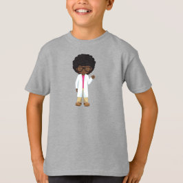 Camiseta Chica de Ciencia, Chica afroamericano, científico