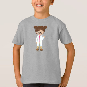 Camiseta Chica de Ciencia, Científico, Chica Cuto, Pelo Mar