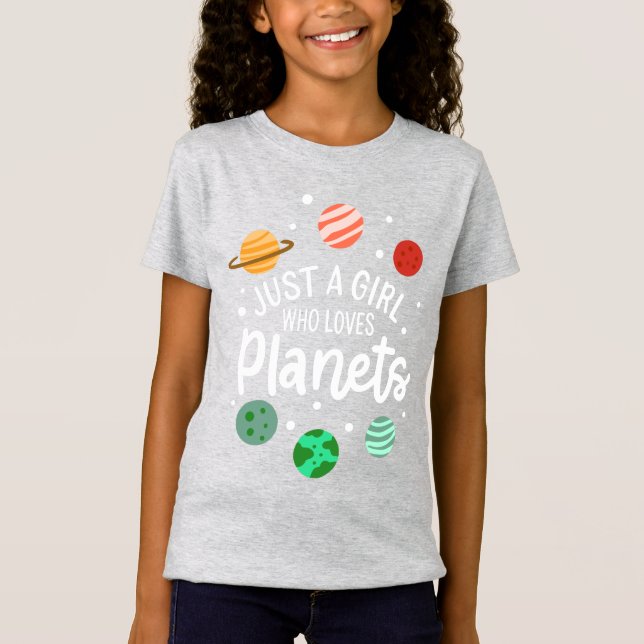 Camiseta Chica de ciencia del espacio ultraterrestre que am (Anverso)