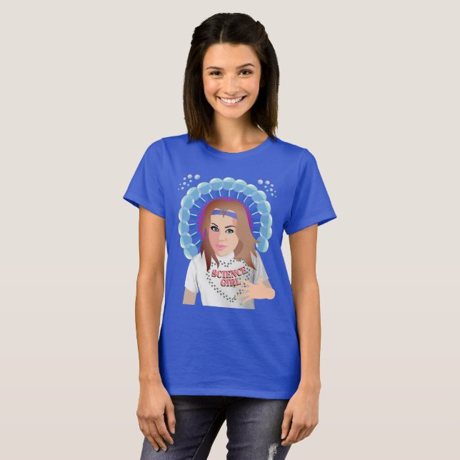 Camiseta Chica de ciencias (Anverso completo)