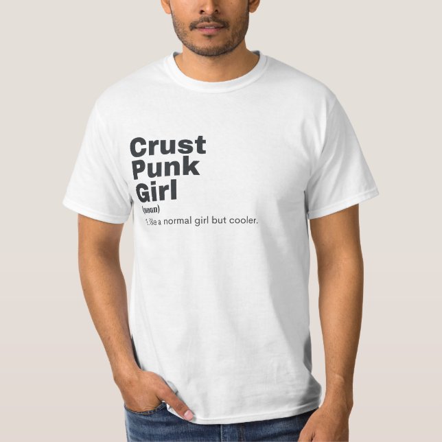 Camiseta Chica de cine - Punk de corteza (Anverso)