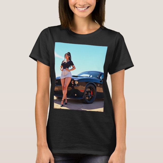 Camiseta chica de coche (Anverso)