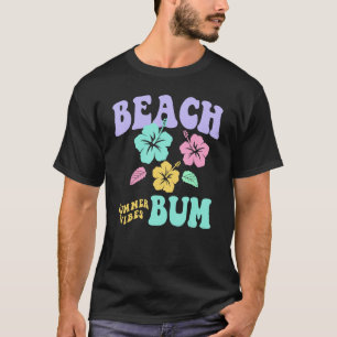 Camiseta Chica de Coco Playa Vagabundo Gráfico Pastel Playa