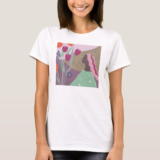 Camiseta chica de colores veraniegos (Anverso)