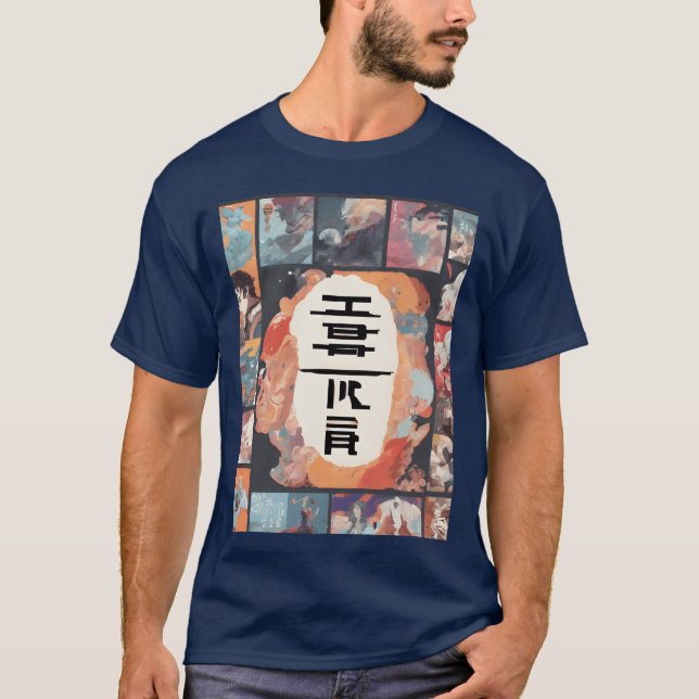 Camiseta Chica de cómic anime (Anverso)