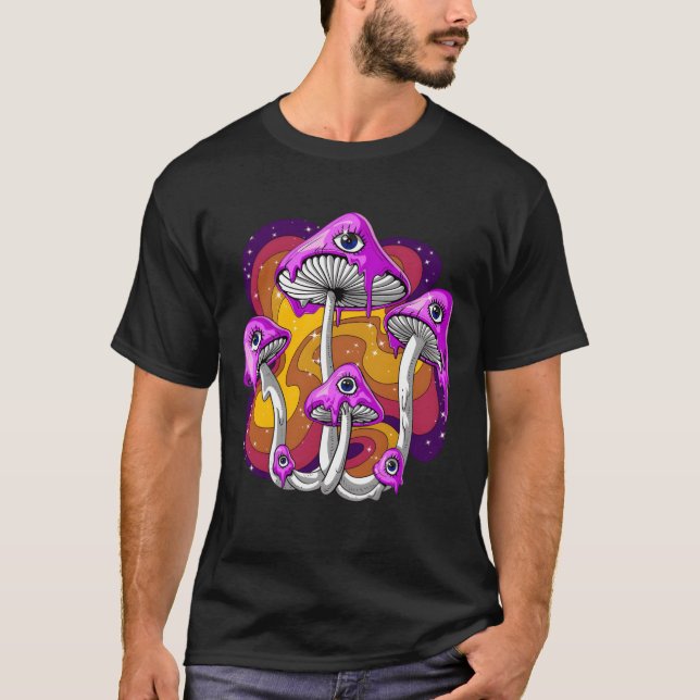 Camiseta Chica de comida de hongo mágico (Anverso)