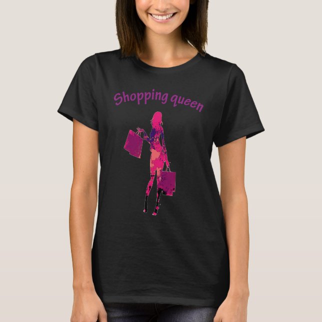 Camiseta Chica de compras o mujer ama las compras interesad (Anverso)