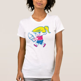 Camiseta Chica de crema de hielo - Tee blanco básico