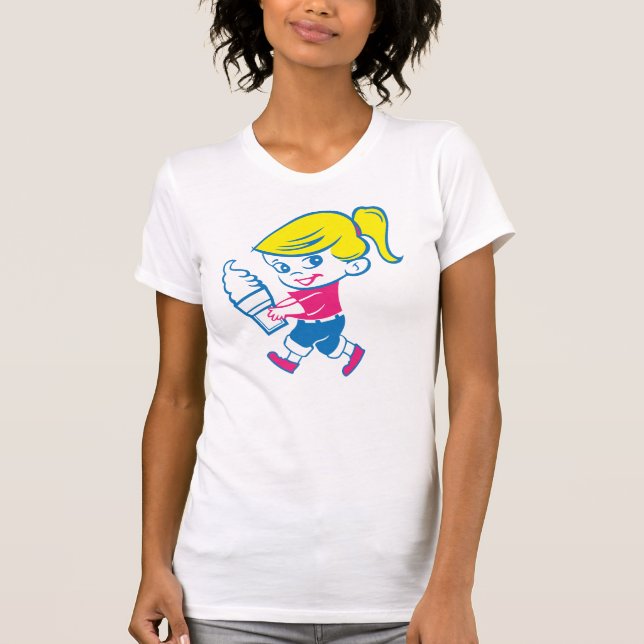 Camiseta Chica de crema de hielo - Tee blanco básico (Anverso)