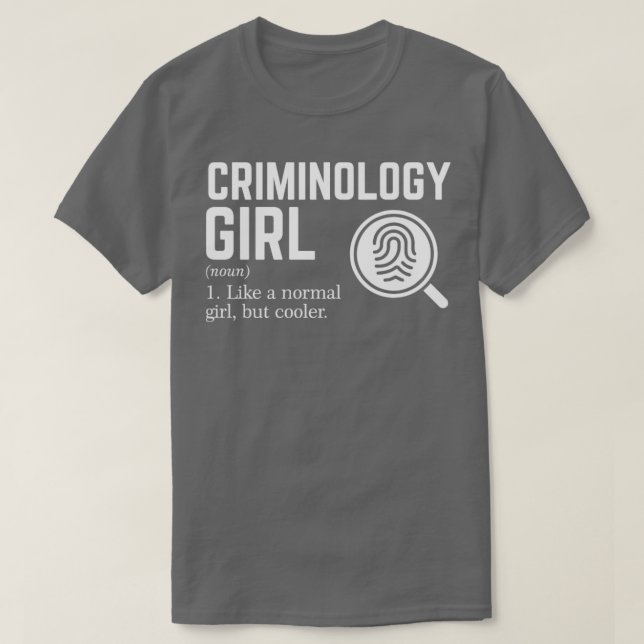 Camiseta Chica de criminología 2 (Diseño del anverso)