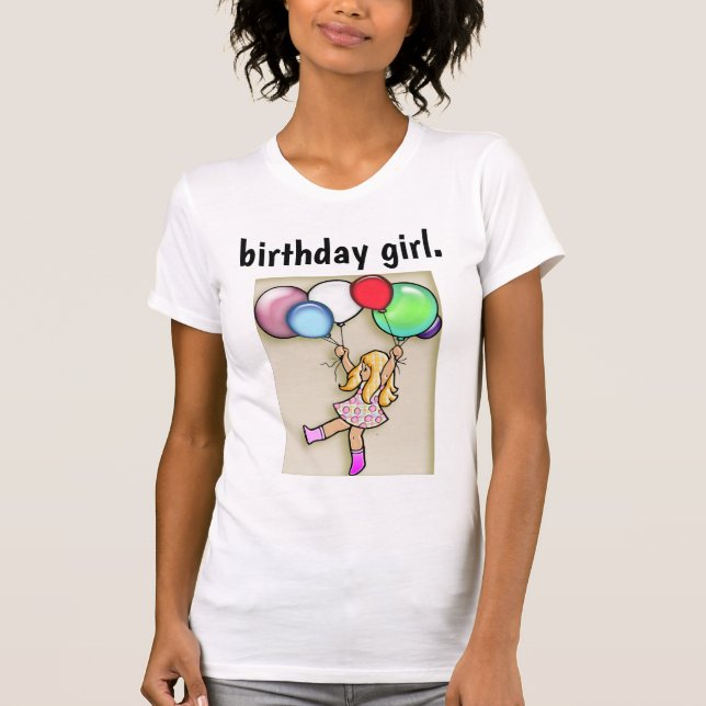 Camiseta chica de cumpleaños. (Anverso)