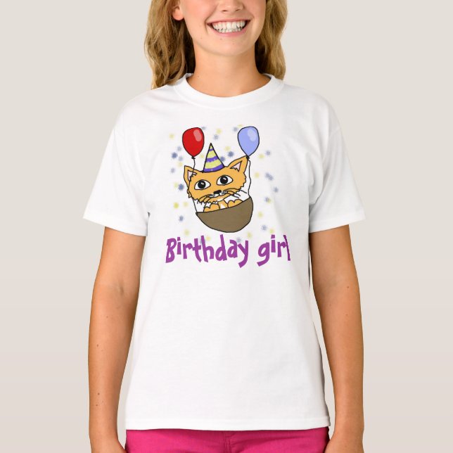 Camiseta Chica de cumpleaños (Anverso)