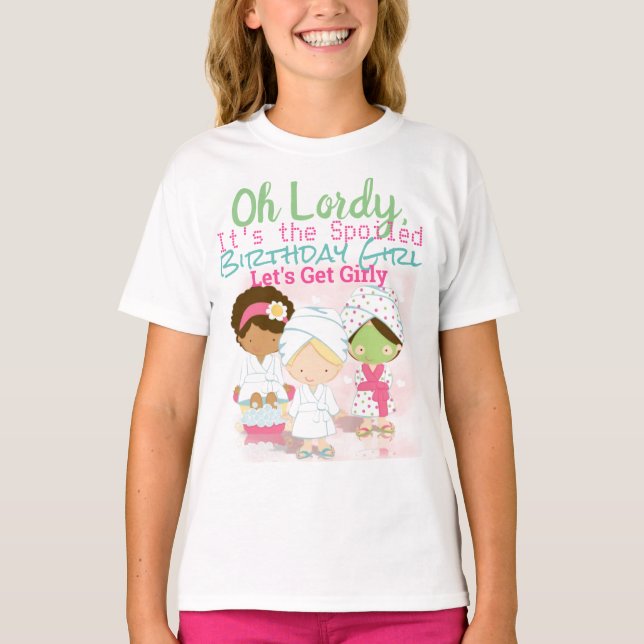 Camiseta Chica de cumpleaños (Anverso)