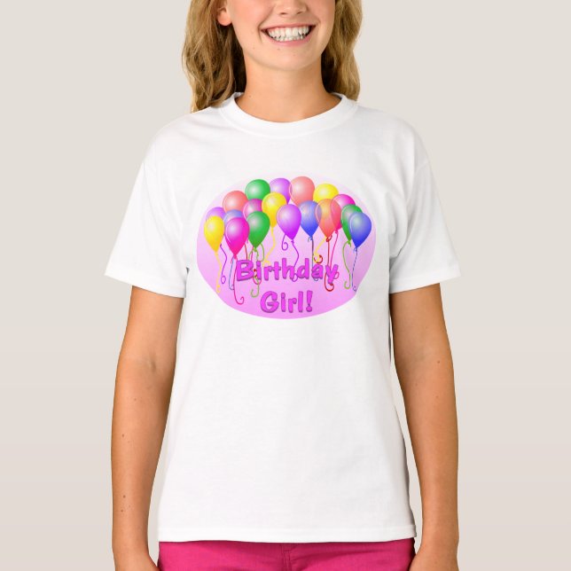 Camiseta Chica de cumpleaños (Anverso)
