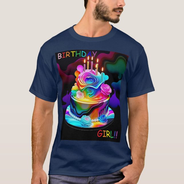Camiseta Chica de cumpleaños (Anverso)