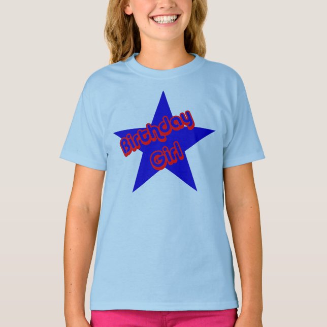 Camiseta Chica de cumpleaños (Anverso)