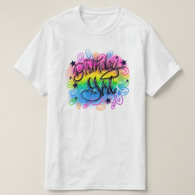 Camiseta Chica de cumpleaños (Diseño del anverso)