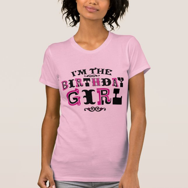 Camiseta Chica de cumpleaños (Anverso)