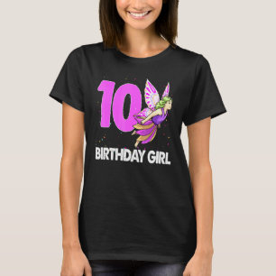 Camiseta Chica de cumpleaños 10 mujeres Tees de amor de had
