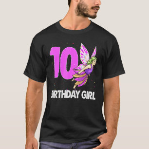 Camiseta Chica de cumpleaños 10 mujeres Tees de amor de had