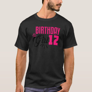 Camiseta chica de cumpleaños 12 años