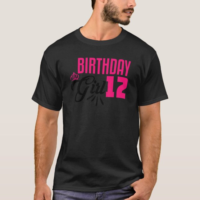 Camiseta chica de cumpleaños 12 años (Anverso)