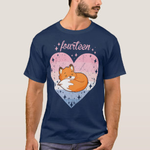 Camiseta Chica de cumpleaños 14ª B-d de las mujeres de 14 a