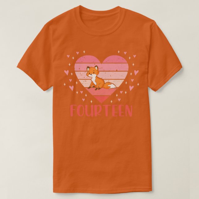 Camiseta Chica de cumpleaños 14º cumpleaños a las mujeres d (Diseño del anverso)