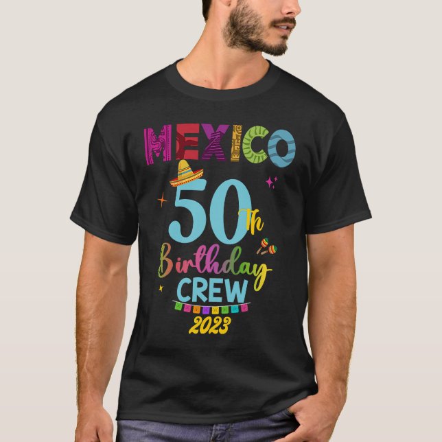 Camiseta Chica de cumpleaños 30° 50° Fiesta México Matchi (Anverso)