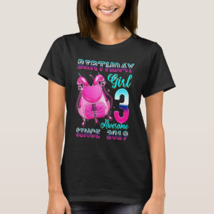 Camiseta Chica de cumpleaños 3 desde 2019 Mochila rosa 3.ᵉʳ