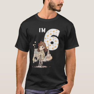 Camiseta Chica de cumpleaños 6 en París en Matchi de 6 años
