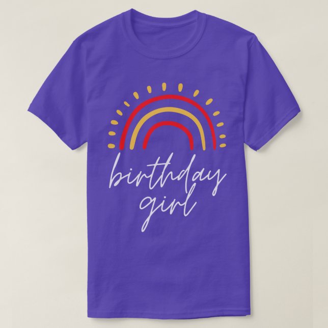 Camiseta Chica de cumpleaños 7 (Diseño del anverso)