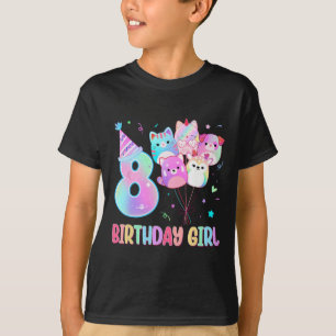 Camiseta Chica de cumpleaños 8.º Nacimiento Escuadrón de cu