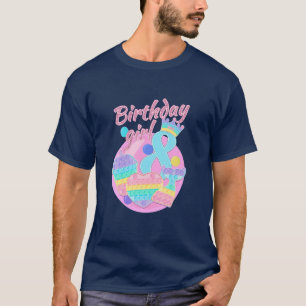 Camiseta Chica De Cumpleaños 8.º Pop Se Sirvió A La Sirvien