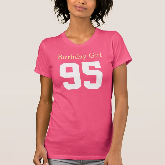 Camiseta Chica de cumpleaños 95 (Anverso)