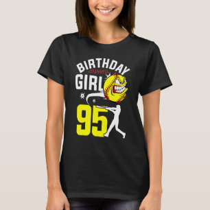 Camiseta Chica de cumpleaños 95 años de edad Tema del jugad