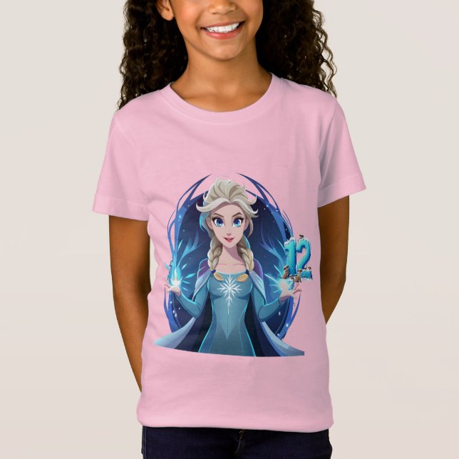 Camiseta Chica De Cumpleaños A Los 12 (Anverso)