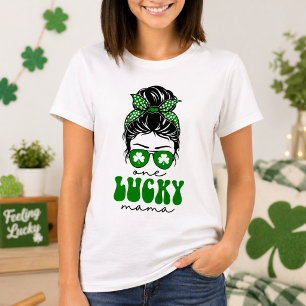 Camiseta Chica de Cumpleaños Afortunada con Moño Desordenad