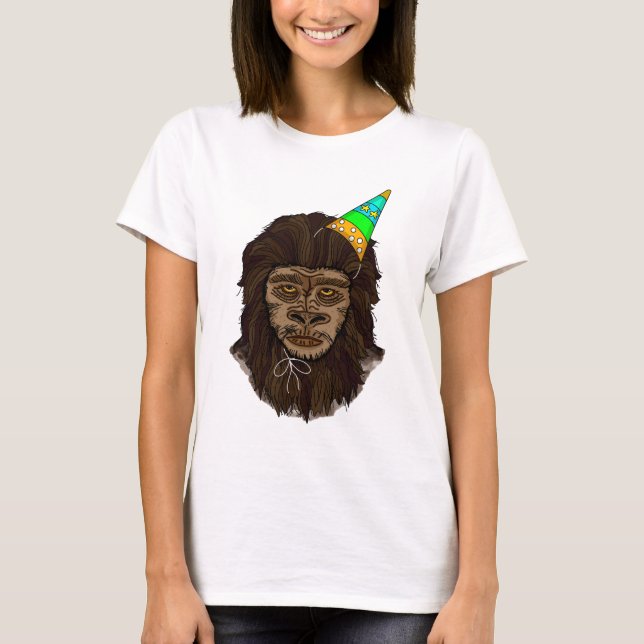 Camiseta Chica de cumpleaños Bigfoot (Anverso)