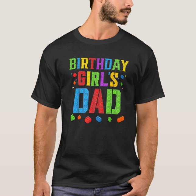 Camiseta Chica de Cumpleaños Blocks Master Builder Brick Bu (Anverso)
