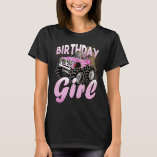 Camiseta Chica de cumpleaños como camioneta de monstruo par