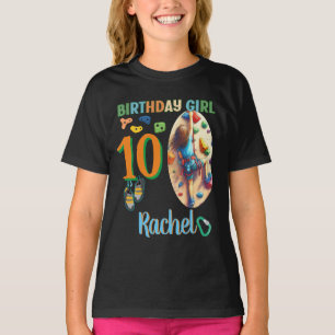 Camiseta Chica de cumpleaños con escalada en rock listo par