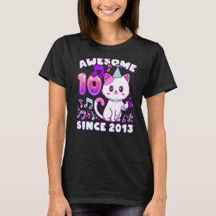 Camiseta Chica de cumpleaños de 10 años, nacido en 2013, Ki