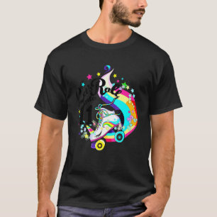 Camiseta chica de cumpleaños de 11 años patinó unicornio